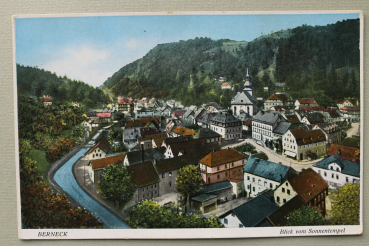 AK Berneck / 1920-1940 / Blick vom Sonnentempel / Strasse